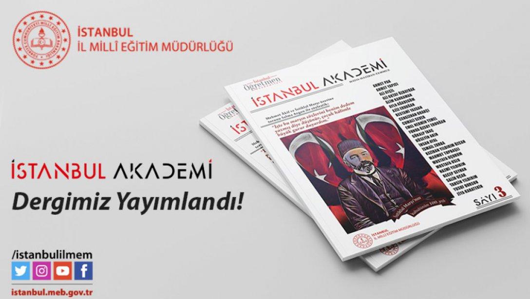 İstanbul Akademi Dergisi 3. Sayısı Yayımlandı